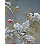 Winter Song - Chickadees by Robert Bateman