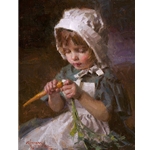 Jessica (carrot tops) - portrait of girl by child artist Morgan Weistling