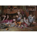 Apples and Oranges - children playing by artist Morgan Weistling