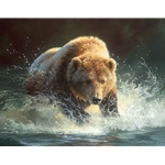 Tsunami - Grizzly Bear by wildlife artist Bonnie Marris