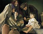 The Holy Men - the three wise men by religious artist Liz Lemon Swindle