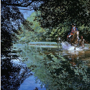 Wet Way, Washington's Choice by historical artist John Buxton