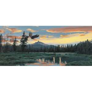 Distant Horizons - Bald Eagles by wildlife artist Rod Frederick