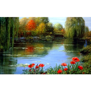 Fall Reflections - Giverny by Peter Ellenshaw
