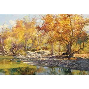 Autumn River by artist Dino Paravano