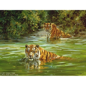 Cool Cats - Tigers by artist Donald Grant