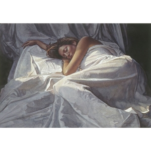 First Light - woman sleeping by figure artist Steve Hanks