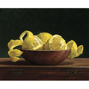 Lemon Spirals - still life by artist Donna Suprenant