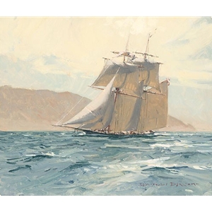 The Revenue Cutter C. W. Lawrence by maritime artist Christopher Blossom
