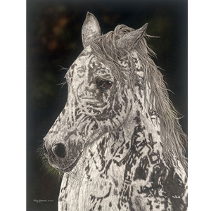 American Horse, Oglala Sioux chief by camouflage artist Judy Larson