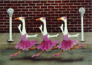 Ballet Parking - dancing ducks by Will Bullas
