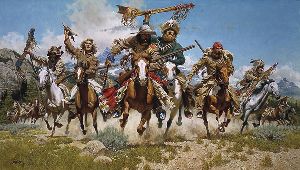 Down From the Mountains - Trappers by western artist Frank McCarthy