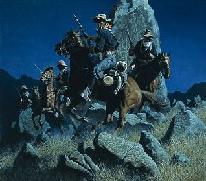 Ambush at the Ancient Rocks by Frank McCarthy
