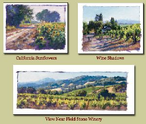 Studies of Wine Country California by June Carey