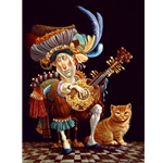 Serenade for an Orange Cat by artist James Christensen