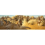 On the Old North Trail - Blackfeet raiding party by artist by Frank McCarthy