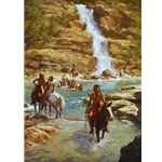 Vanishing Pony Tracks by western artist Howard Terpning