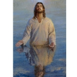 The Reflection of God - Baptism of Christ by religious artist Morgan Weistling
