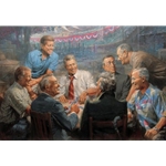 True Blues - Democratic Presidents playing poker by Andy Thomas