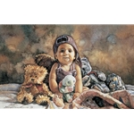 Michaela and Friends - baby portrait by artist Steve Hanks