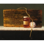Honey, Egg, Wood and String by still life artist Daniel Brown