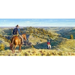 Head Five Miles That Way - cowpunching by cowboy artist Bob Coronato