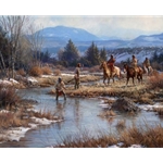 Trappers in the Wind Rivers by historical artist Martin Grelle