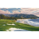 2010 U.S. Open Championship, the 9th Hole, Pebble Beach Golf Links by Linda Hartough