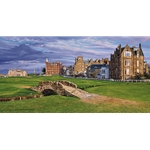 The Swilcan Bridge - 18th Hole of the Old Course, at St. Andrews Links by Linda Hartough