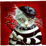 the cat burgler - felon by comedic artist Will Bullas