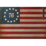 The Spirit of '76 Flag by barn door artist David Grant