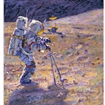 Some Tools of our Trade - astronaut on the lunar surface by Alan Bean