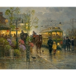 Showers Along the Trolley Line by G. Harvey