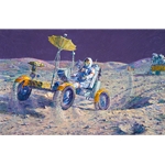 Lunar Grand Prix - moon buggy drag race by astronaut artist Alan Bean