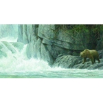 Fishing Hole - Grizzly Bear by Robert Bateman