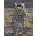 First Men: Edwin E. 'Buzz' Aldrin Astronaut by artist Alan Bean