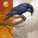 Merlin and the Golden Moon - Raven by Craig Kosak