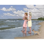 ~ The Gift - surviving cancer - Mother, daughter, granddaughter on beach by John Weiss
