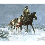 The Christmas Pony by western artist Jim Rey
