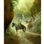 Riders of Mystic Canyon by cowboy artist Jack Terry