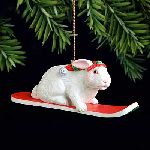 Snow Bunny Christmas ornament by Will Bullas
