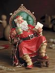St. Nicholas and 8 ornament elves - set - pearl bisque figurines by Scott Gustafson