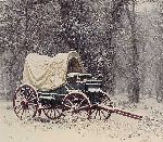 Chuck Wagon in the Snow by James Bama