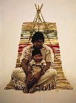 Southwest Indian Father and Son by James Bama