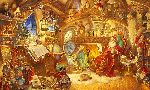 St. Nicholas in His Study by fantasy artist Scott Gustafson