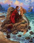 The Pirate and the Mermaid by fantasy artist Scott Gustafson