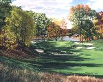 The 3rd Hole Pond The Country Club Brookline MA by Linda Hartough