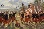 Collapse of the Peach Orchard Line - Civil War Battle of Gettysburg by Bradley Schmehl