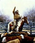 The Expert - Cowboy by western artist Martin Grelle