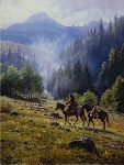 Mists of Morning by western artist Martin Grelle